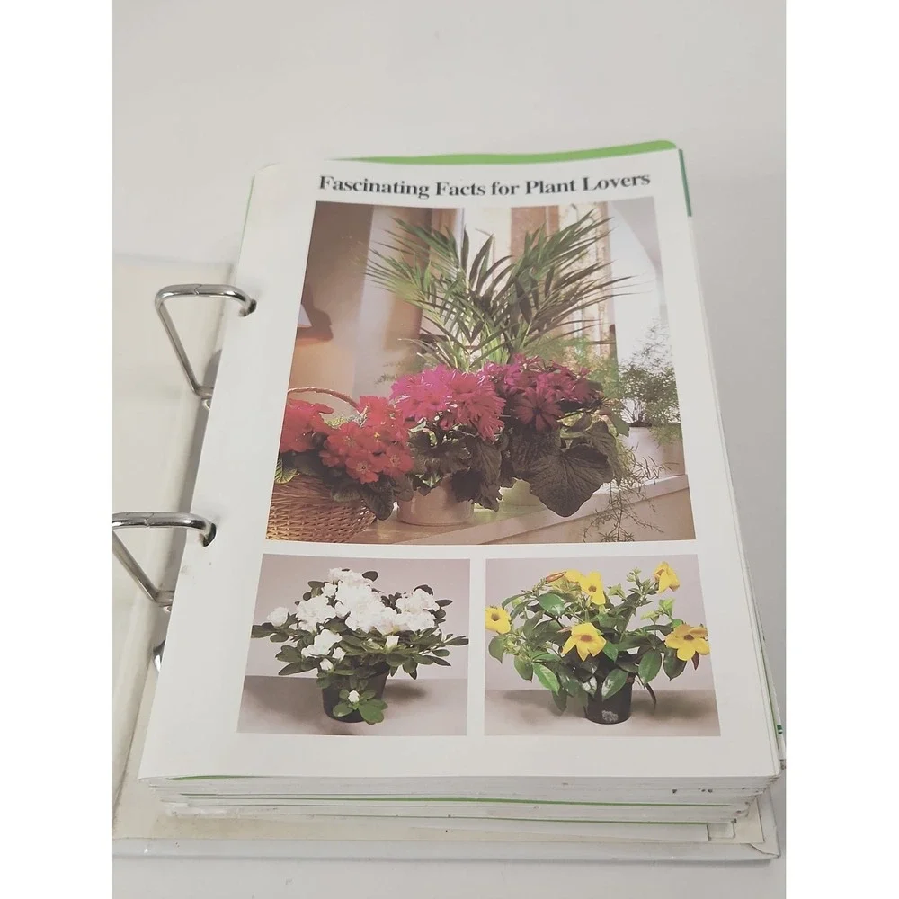 Vintage 1985 Success With House Plants Binder Set 80s Plant Care 300+Pages Read